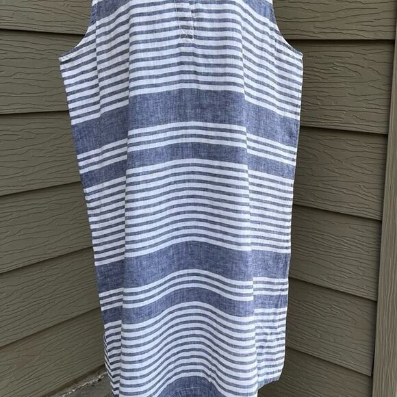 Beach lunch lounge collection stripe dress women's XL - Picture 3 of 10